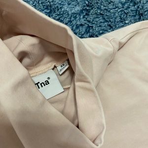 TNA asa turtleneck in GD oracle pink